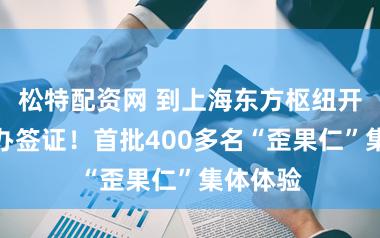 松特配资网 到上海东方枢纽开会不用办签证！首批400多名“歪果仁”集体体验