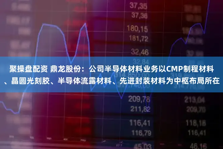 聚操盘配资 鼎龙股份：公司半导体材料业务以CMP制程材料、晶圆光刻胶、半导体流露材料、先进封装材料为中枢布局所在