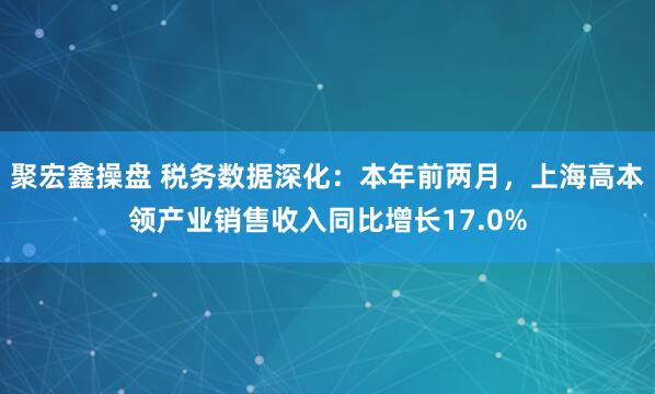 聚宏鑫操盘 税务数据深化:本年前两月,上海高本领产业销售收入同比增长17.0%