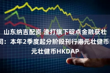 山东纳吉配资 渣打旗下碇点金融获壮健币派司：本年2季度起分阶段刊行港元壮健币HKDAP