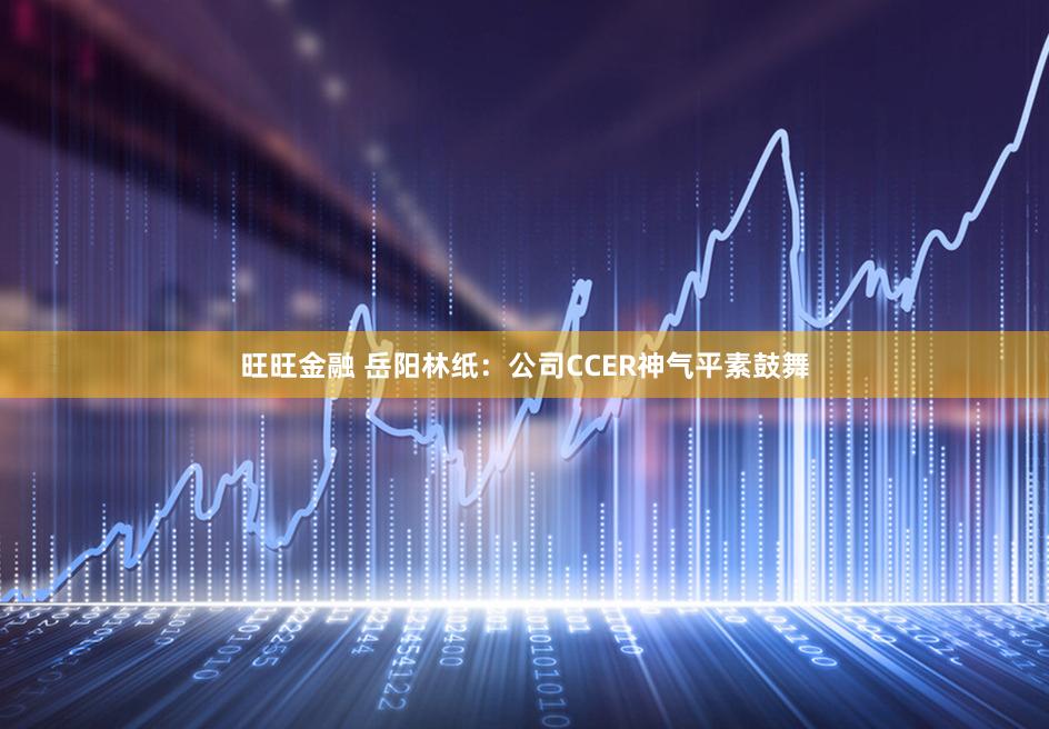 旺旺金融 岳阳林纸:公司CCER神气平素鼓舞