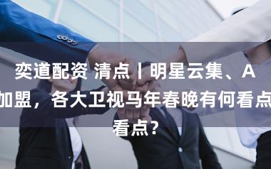 奕道配资 清点丨明星云集、AI加盟，各大卫视马年春晚有何看点？